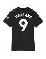 Manchester City Erling Haaland #9 Venkovní Dres pro Dámské 2025-26 Krátký Rukáv